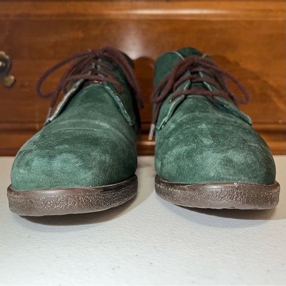 Eddie Bauer Green Suede Booties | Ankle Boots - Picture 4 of 12